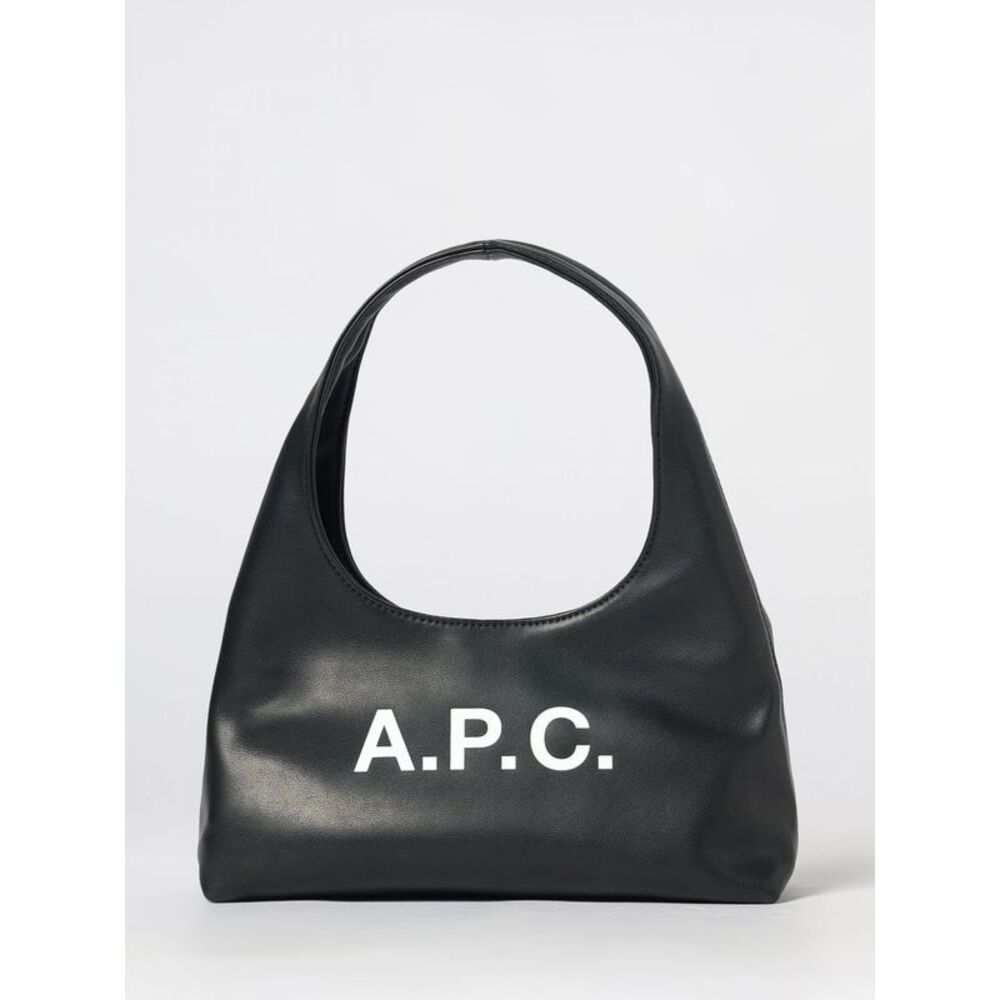 A.P.C. Women A.P.C. Paloma Smooth Cowskin Hobo Bag With Printed Logo